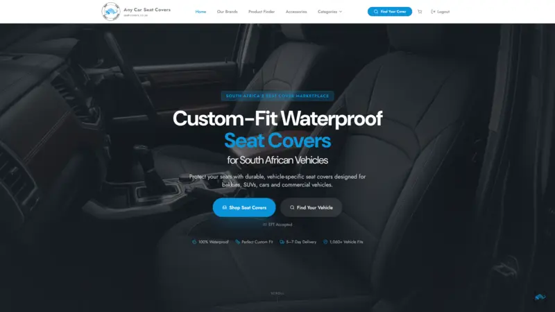Seat Covers website preview