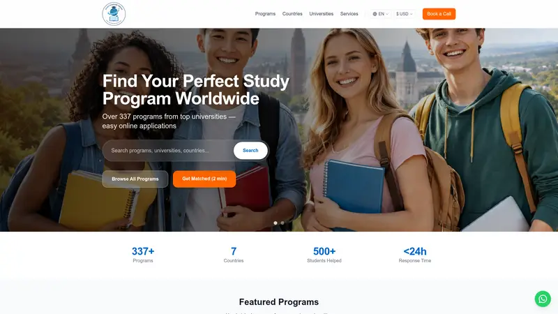 Study Programs website preview